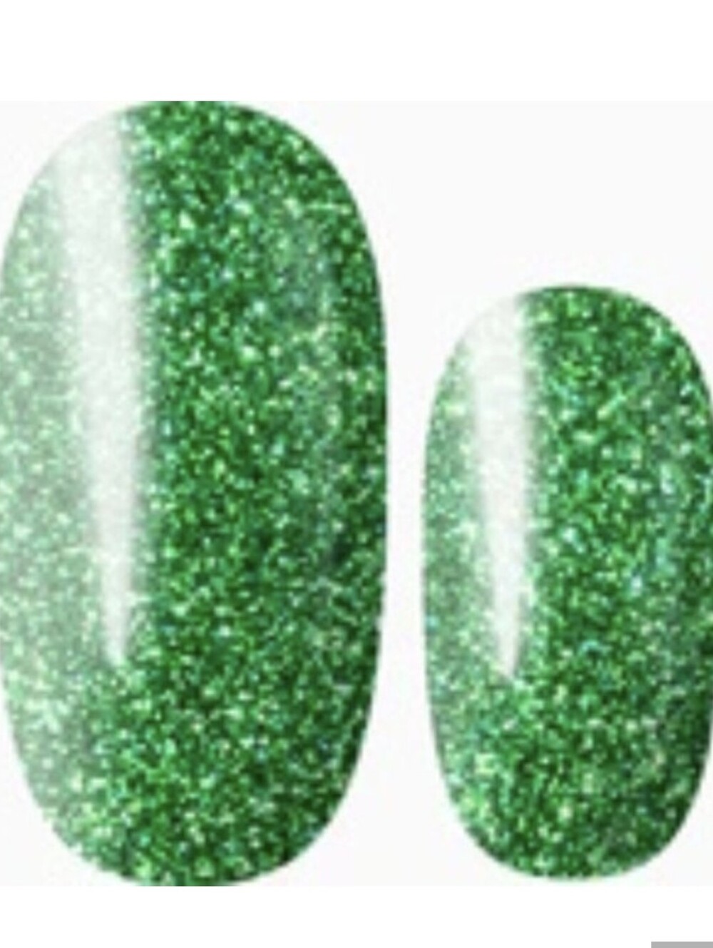 3 for 15 - LILY & FOX - KIWI KISS Nail Stickers Wrap Strips Green Glitter